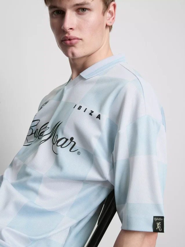 Cafa del Mar polo med rutemønster