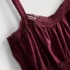 Cami-top i bomull med hanky-kant