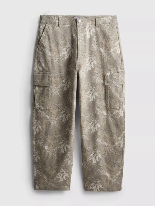 Camo-cargobukser