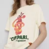 Campari bomulls-T-skjorte med rund hals
