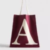 Canvas-veske med initialer