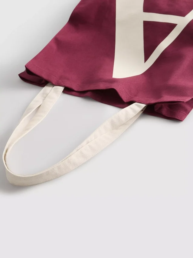 Canvas-veske med initialer
