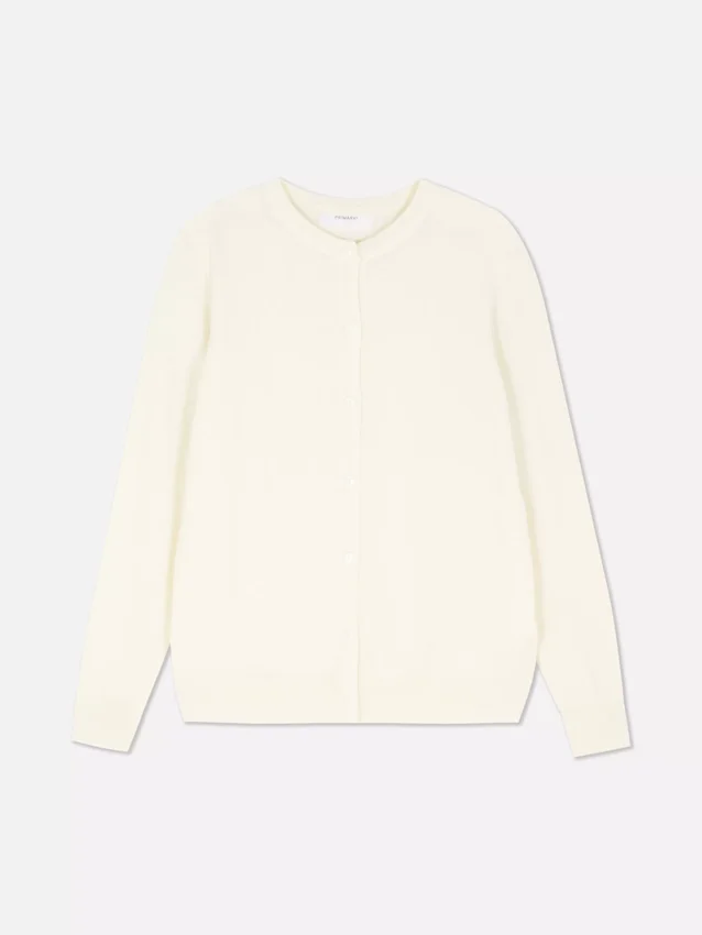 Cardigan med rund hals