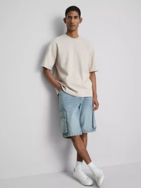 Cargo-shorts i denim