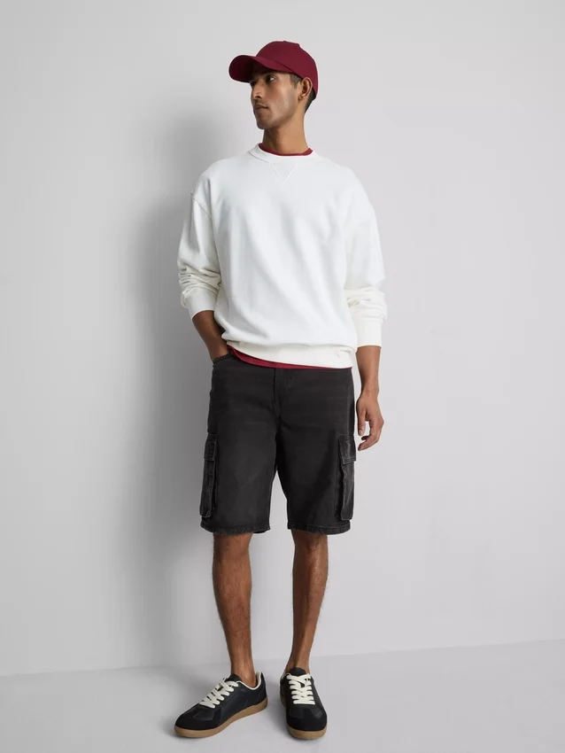 Cargo-shorts i denim
