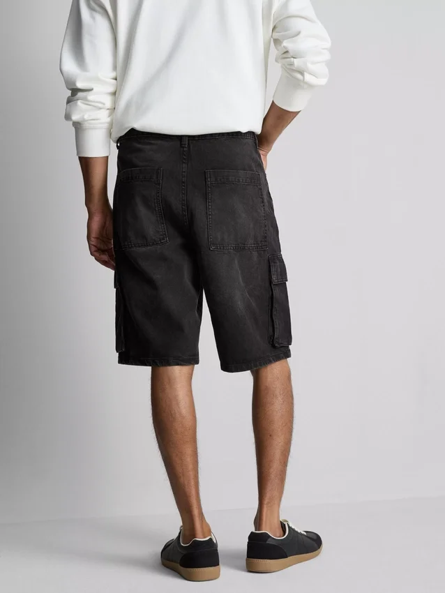 Cargo-shorts i denim
