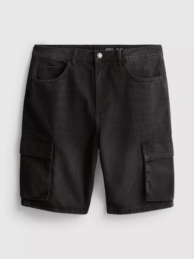 Cargo-shorts i denim