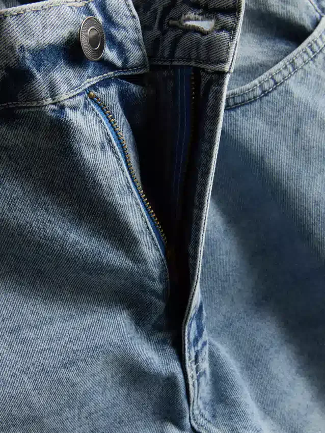 Cargo-shorts i denim