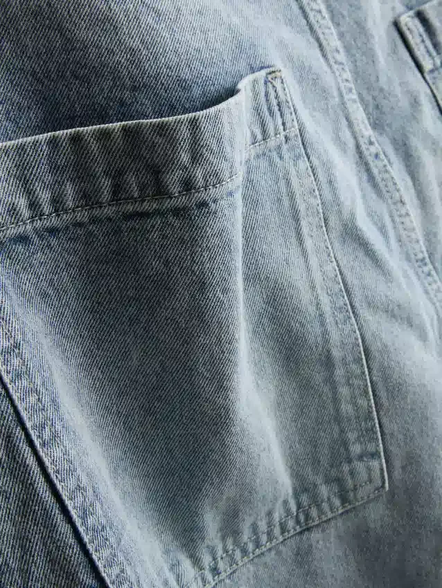 Cargo-shorts i denim