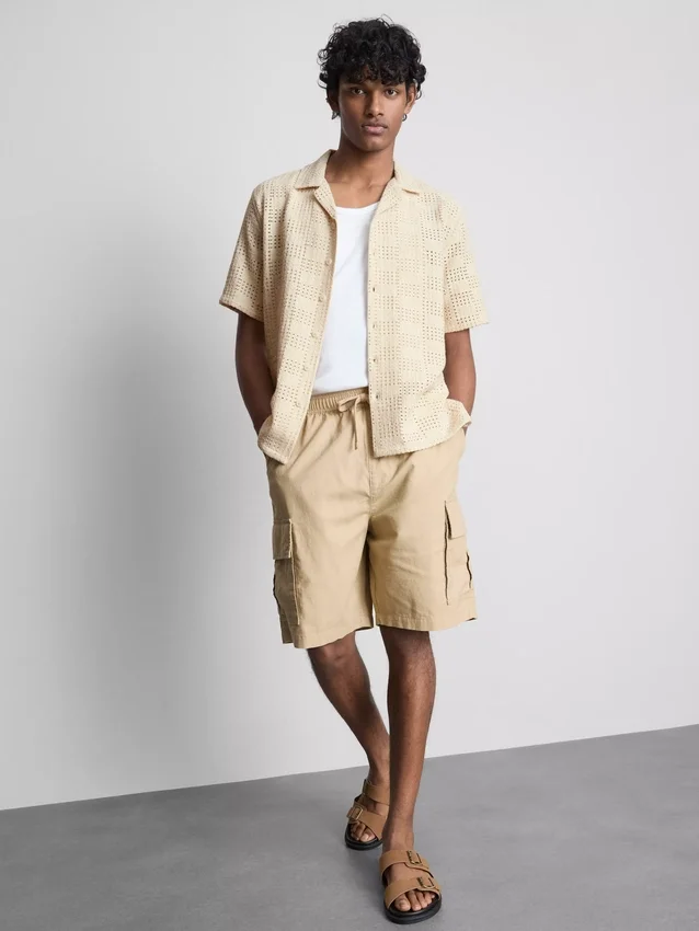 Cargoshorts i linblanding