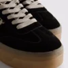 Chunky sneakers med leopardmønster og gummisåle