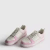 Court-sneakers med fargeblokker