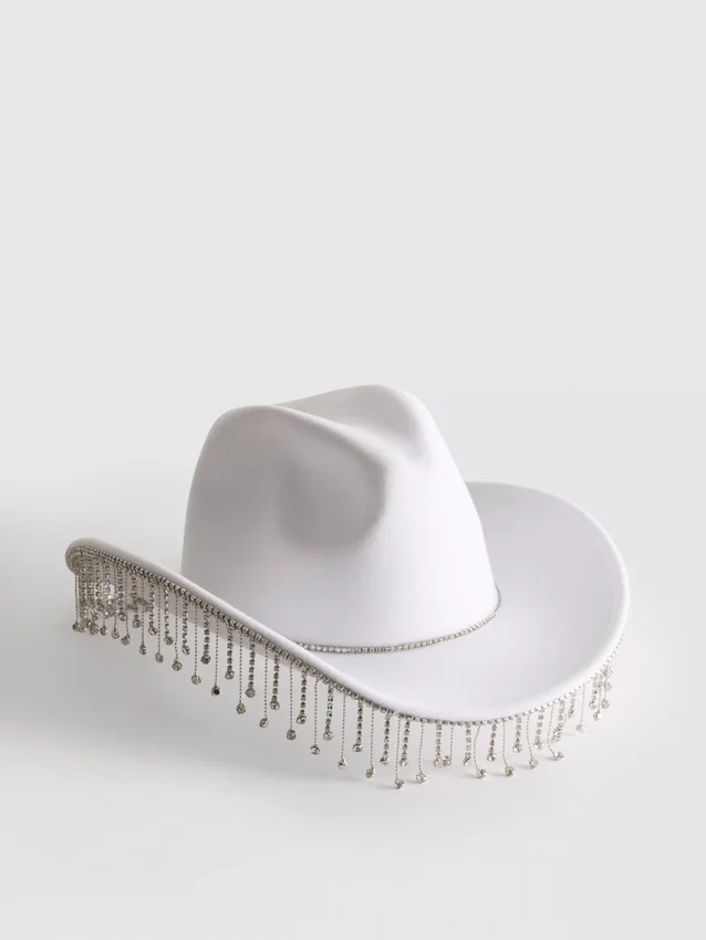 Cowboyhatt med frynser