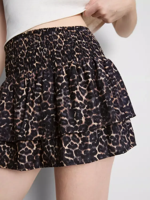 Crinkle mini rara-skjørt