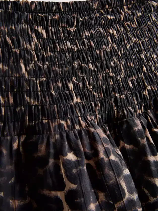 Crinkle mini rara-skjørt