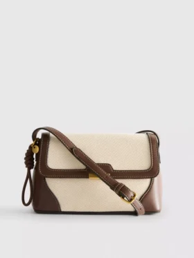 Crossbody-veske i kunstlær