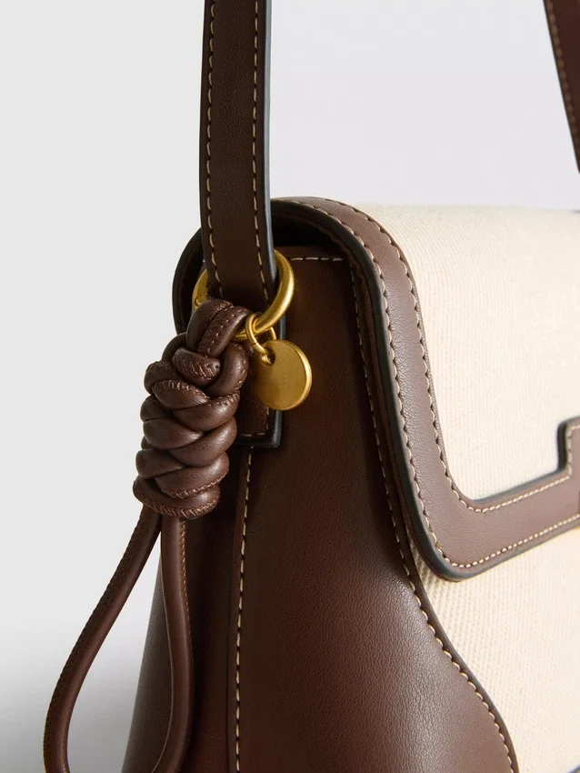 Crossbody-veske i kunstlær