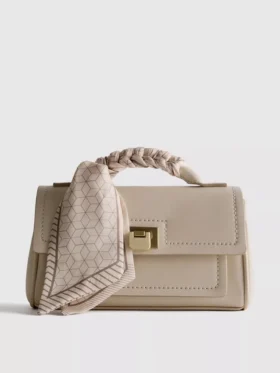 Crossbody-veske med skjerfdetaljer