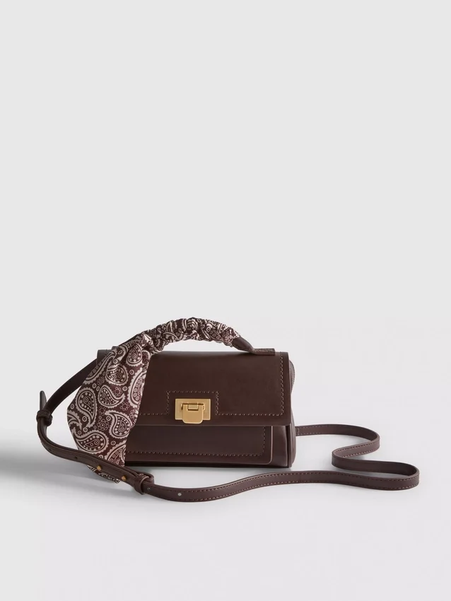 Crossbody-veske med skjerfdetaljer