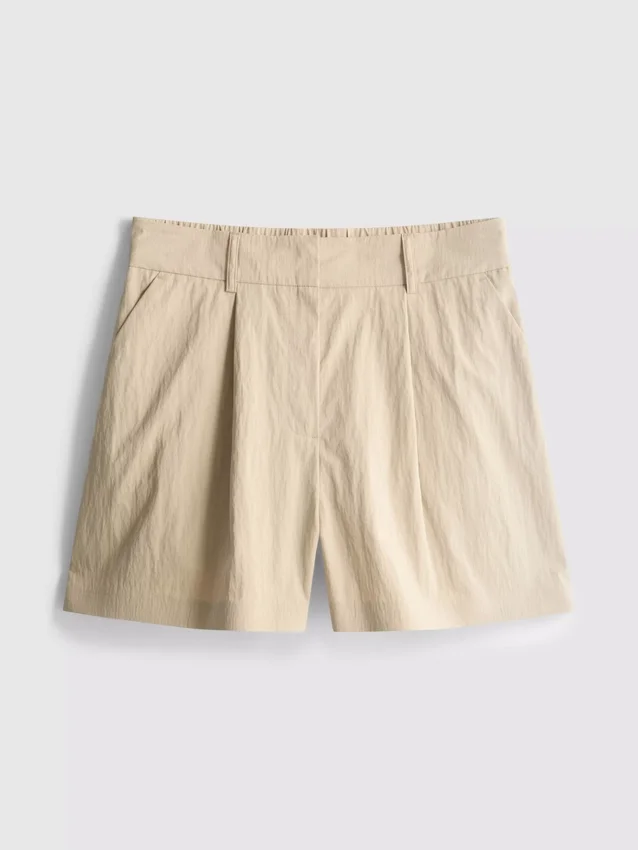 Cruise-shorts med høy midje og strukturert overflate