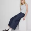 Culotte-Jeans med vide ben