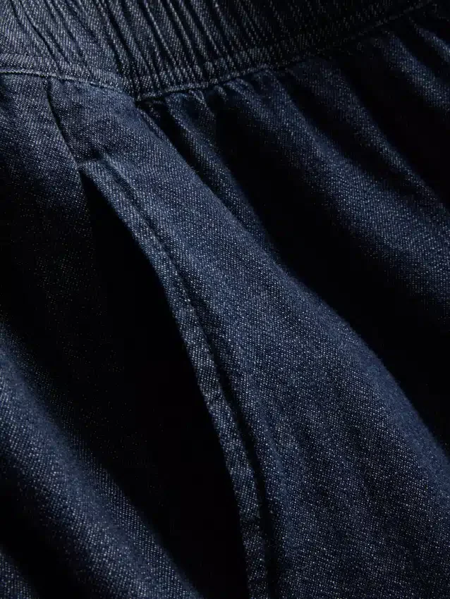 Culotte-Jeans med vide ben