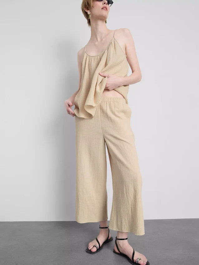 Culottes i ren bomull