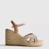 Dekorerte espadriller med kilehæl