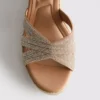 Dekorerte espadriller med kilehæl
