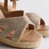 Dekorerte espadriller med kilehæl