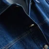 Denimjakke i bomull med påsydd lomme