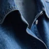 Denimjakke i bomull med påsydd lomme