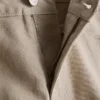 Denimshorts med middelhøy midje og oppbrett