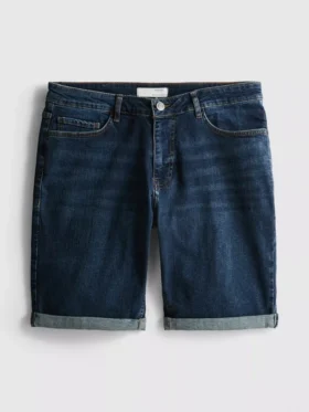 Denimshorts med rett passform