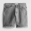Denimshorts med rett passform
