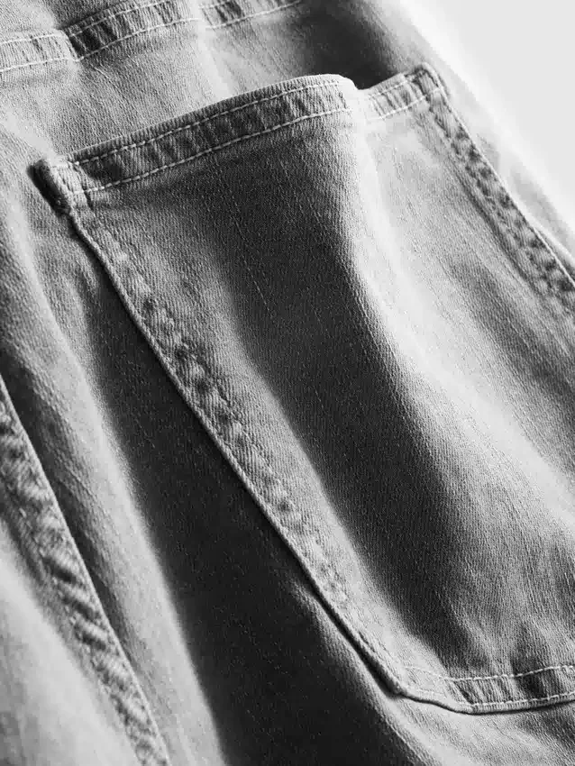 Denimshorts med rett passform