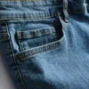 Denimshorts med rett passform