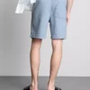 Denimshorts med strukturert snøring