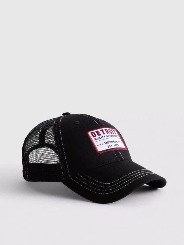 Detroit baseballcap i mesh