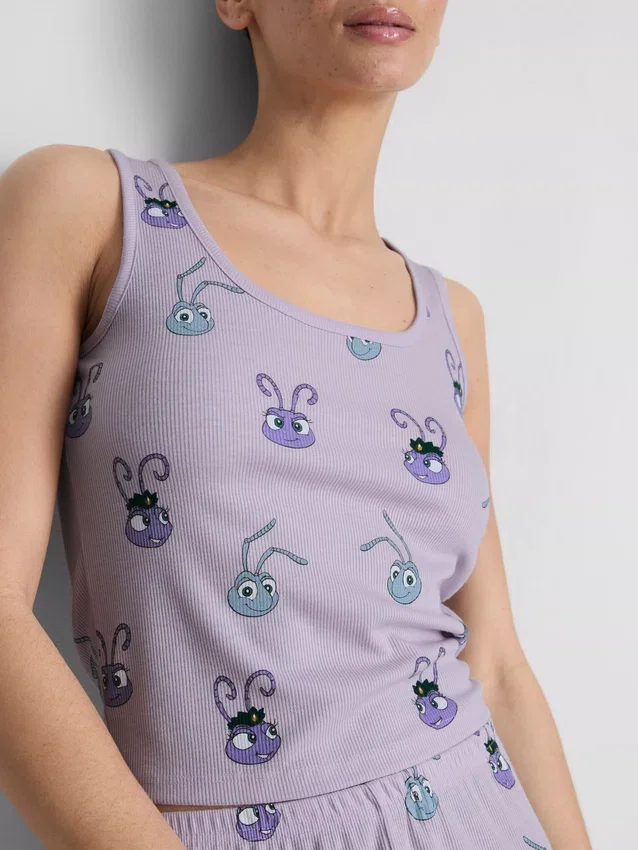 Disney Pixars «A Bug’s Life»-pysjamaser med ribbet tank-top