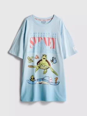 Disney Pixars «Finding Nemo»-nattkjole i bomull med grafisk trykk