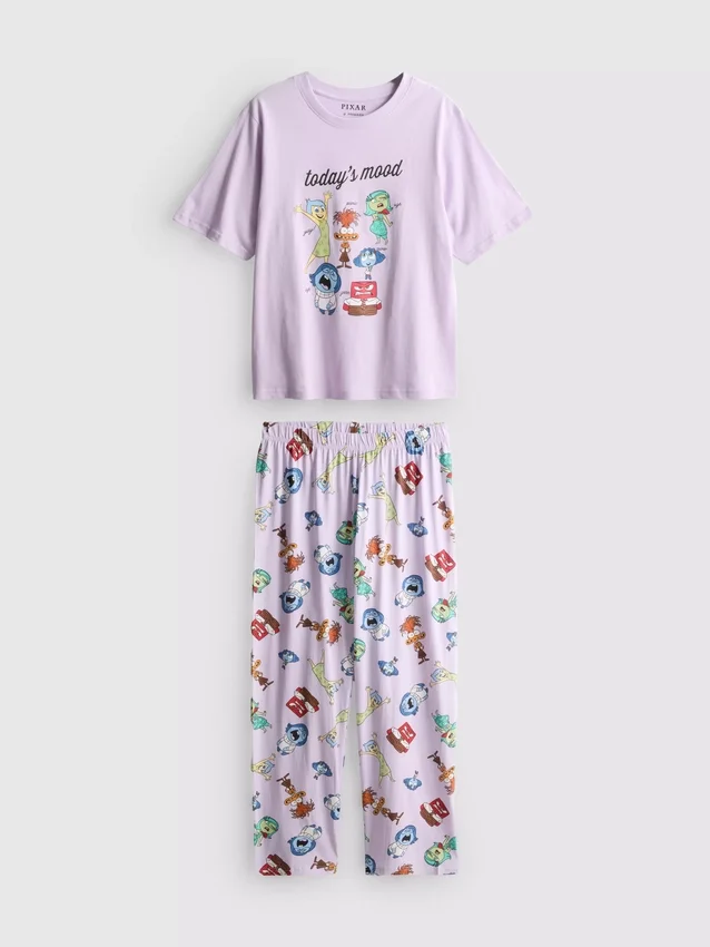 Disney Pixars «Inside Out»-pysjamaser med grafisk karaktertrykk