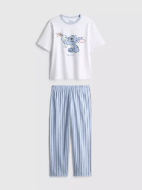 Disney-pysjamaser i bomull med Stitch-motiv