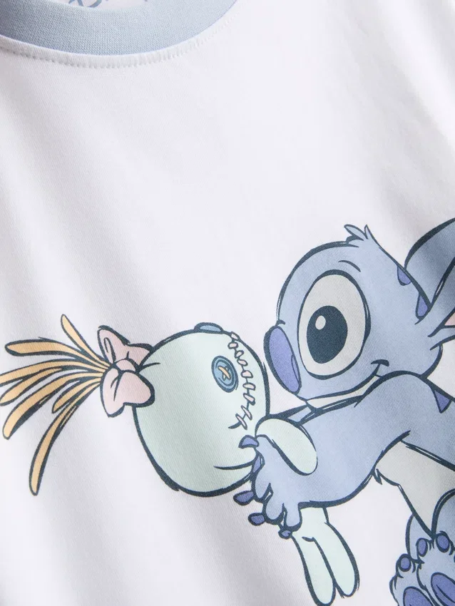 Disney-pysjamaser i bomull med Stitch-motiv