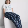 Disney-pysjamaser med Stitch-T-skjorte