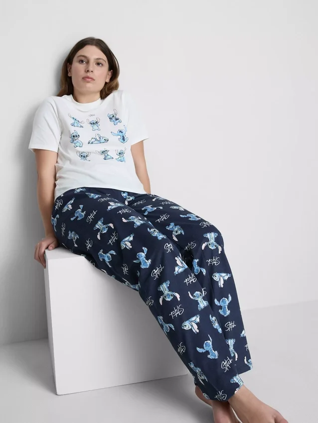 Disney-pysjamaser med Stitch-T-skjorte
