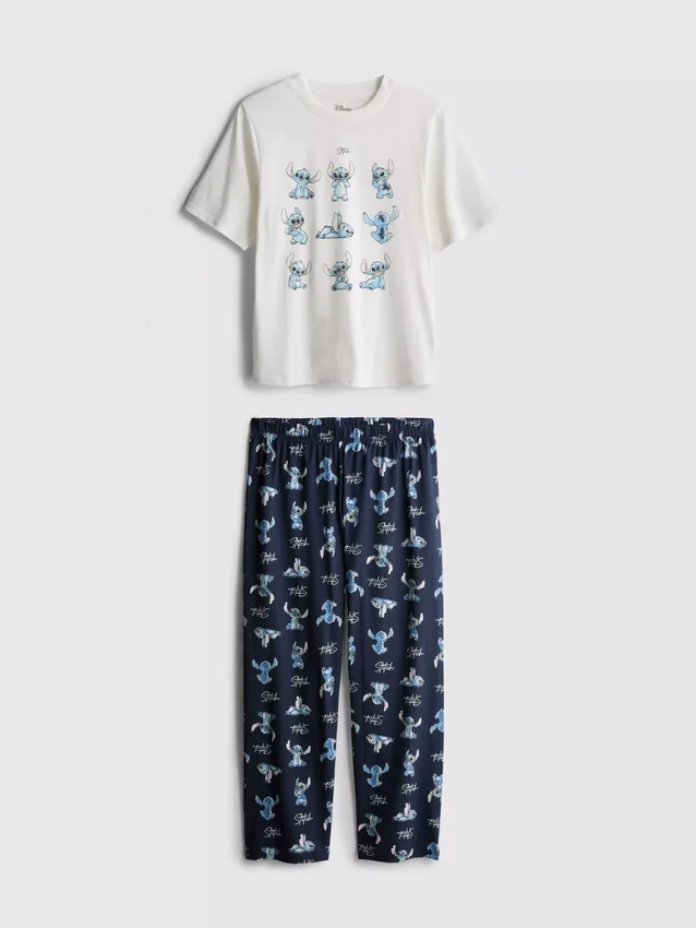 Disney-pysjamaser med Stitch-T-skjorte