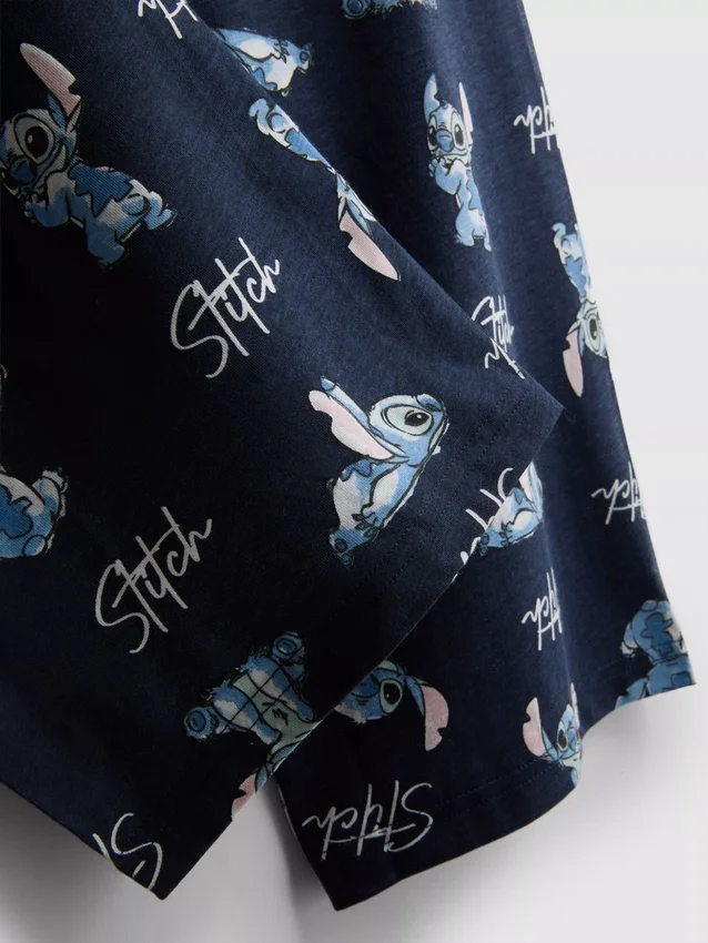 Disney-pysjamaser med Stitch-T-skjorte