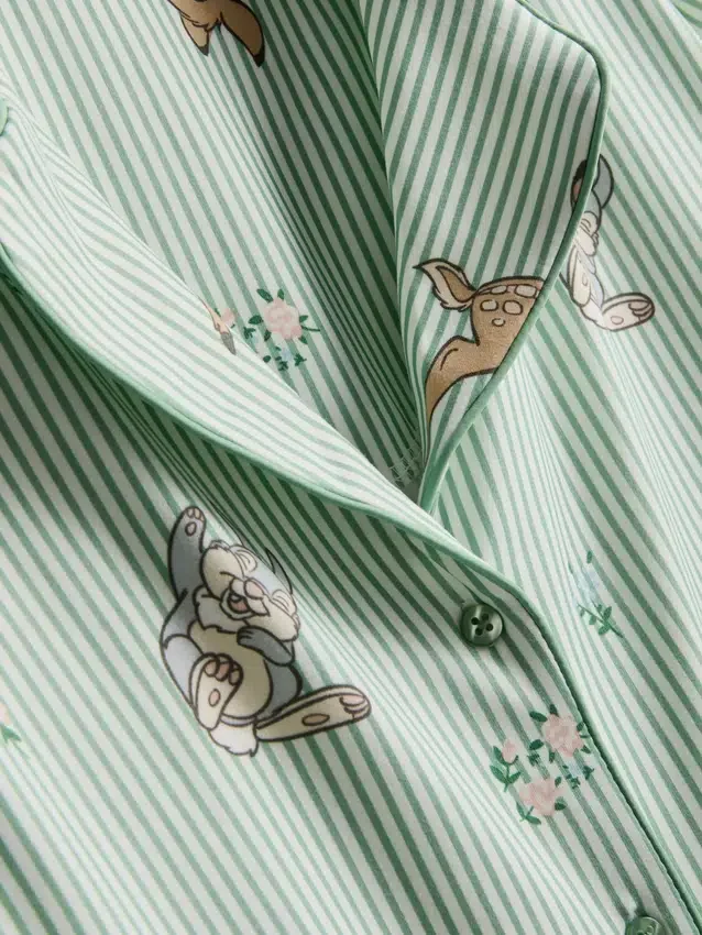 Disneys Bambi-pysjamaser med striper i boyfriend-stil