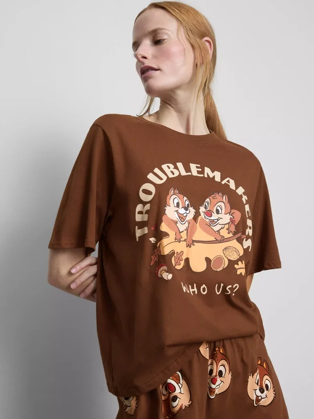 Disneys Chip og Dale-pysjamaser i bomull
